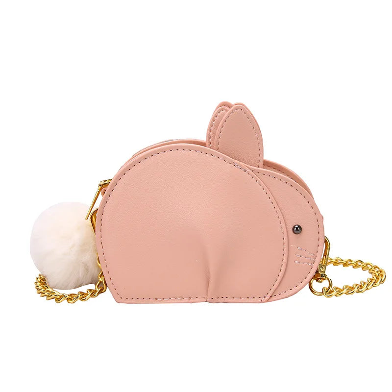 Mini sac lapin mignon pour femme 2023, nouveau sac à chaîne créatif de dessin animé, sac à bandoulière amusant pour enfants