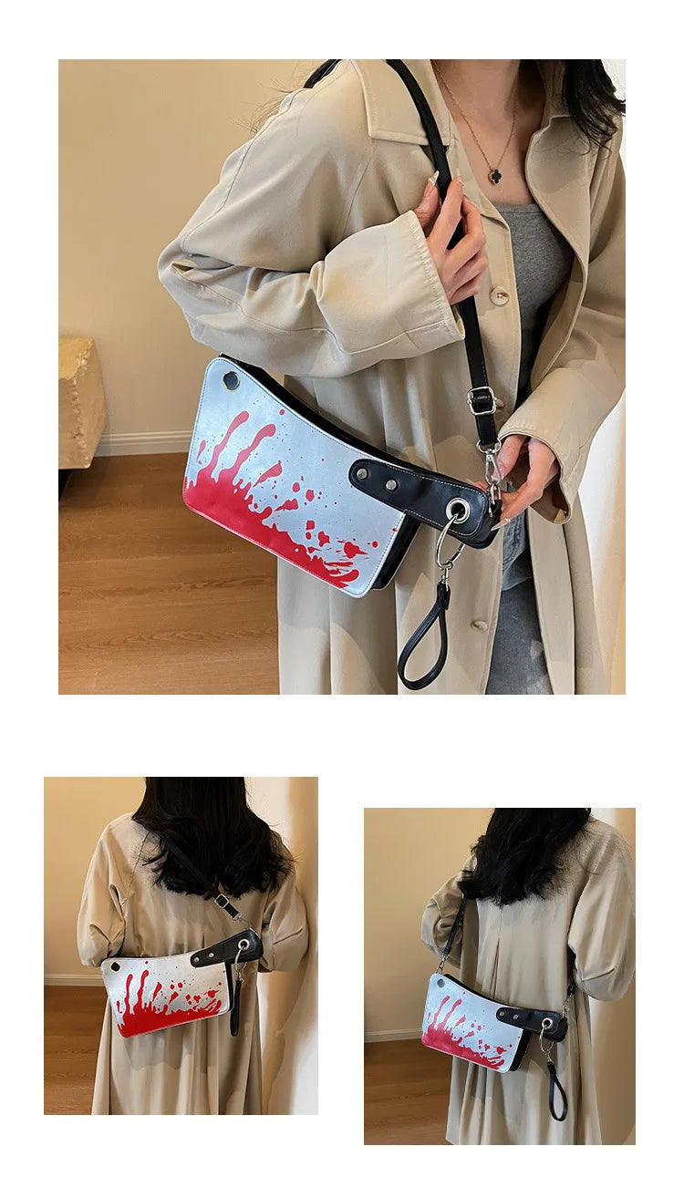 Sac à bandoulière mignon pour femme, pochette en forme de couteau amusant, petit téléphone portable