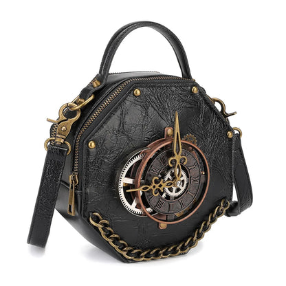 Sac à bandoulière et sacs à main pour femmes Sac à bandoulière en forme d'horloge