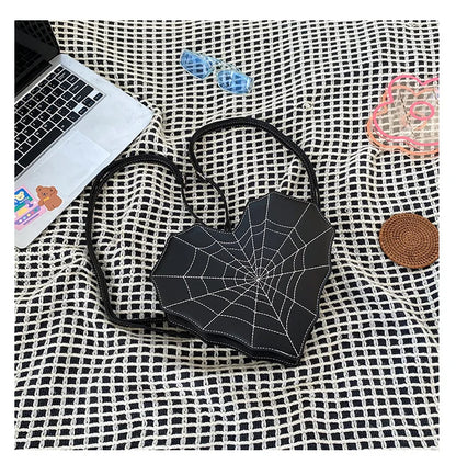 Sweet Spicy Love Bat Crossbody Bag Spider Web Women's Bag Multifunctional Shoulder Bag