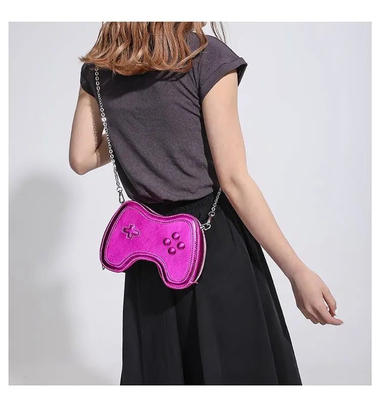 Bolso de cadena pequeño para mujer, bolso de hombro con mini asa, bolso cruzado para mujer con máquina de juegos