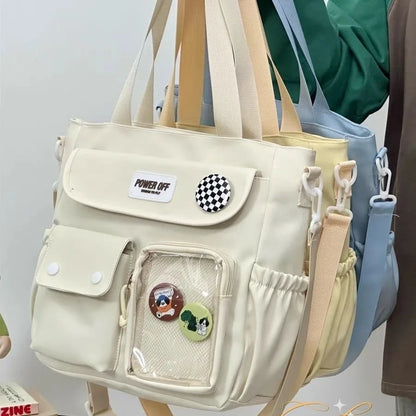 Nouveau 2024 Kawaii Itabag Femmes Style Japonais École Sacs À Main Fourre-Tout Transparent Poche Sac À Bandoulière Pour Femmes Cartables JK Ita Sac