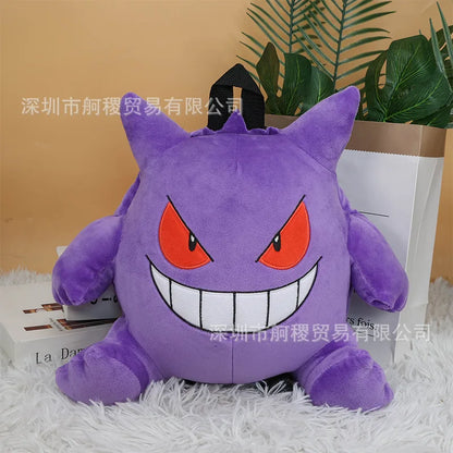 Sac à dos Pokémon en peluche Snorlax Eevee Mimikyu Mewtwo Gengar Kawaii Sac souple Cartable Cadeau fête des enfants