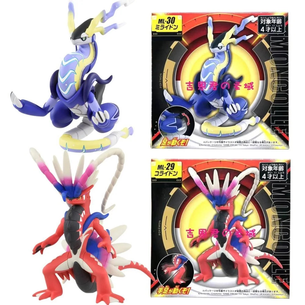 Genuine Pokemon Scarlet and Violet Figures Series 10cm Miraidon Koraidon Action Figure Collection Toy For Kids