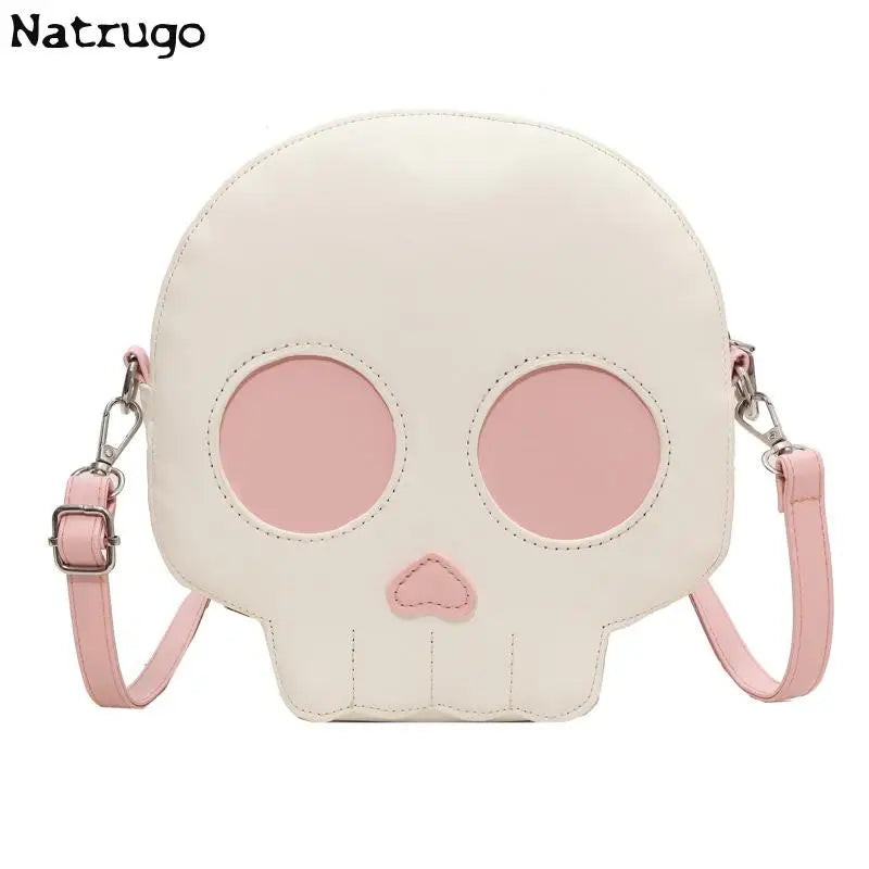 Halloween Gift Bag Women Funny Ghost Shoulder Bag Black White Funny Cute Handbags Chic Ins Crossbody Shopper Bag