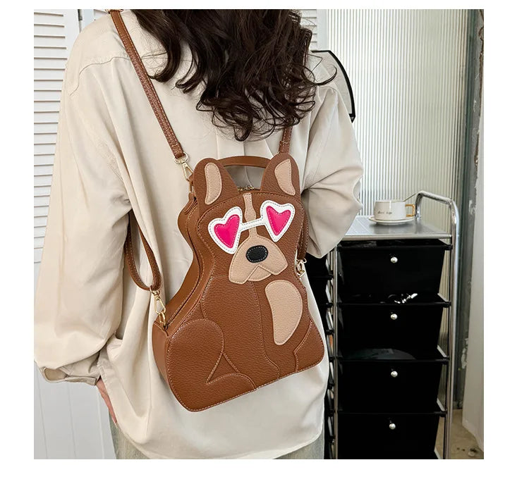 Fashion Shoulder Bag For Women Luxury Designer 3d Dog Shape Handbag Lady Evening Party Purse Crossbody Messenger Bag