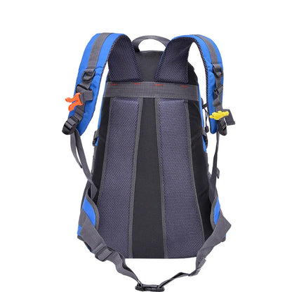 Mochila de camping de gran capacidad de 40 l, impermeable, para acampar, hacer senderismo, caminar, viajar al aire libre, de nailon duradero