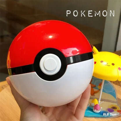 Figurines Pokémon Pocket Monster Pet Elf Ball Scene Set Jouet Pikachu Anime Figure Modèle Enfants Cadeau