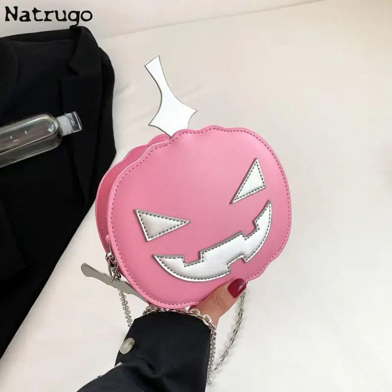 Creative Funny Pumpkin Bag Women's New Shoulder Bag Halloween Cute Crossbody Bag