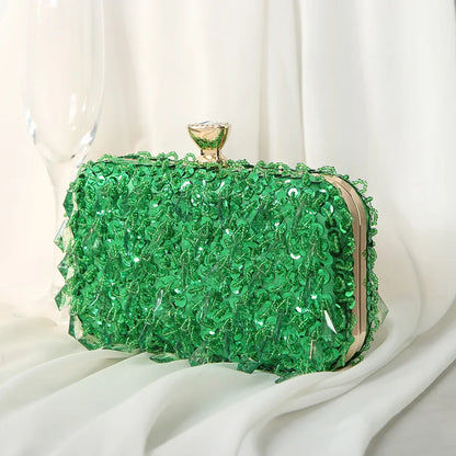 Fashion Handmade Beaded Evening Bag Women Pures  Handbag Celebrity Dress Dinner Bag Women's Banquet Dinner Bag