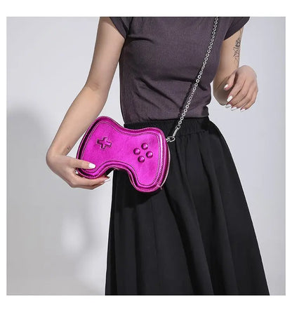 Bolso de cadena pequeño para mujer, bolso de hombro con mini asa, bolso cruzado para mujer con máquina de juegos