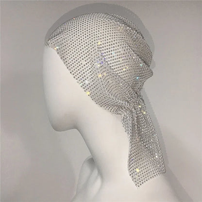 Crystal Diamonds Bandana Hair Band 2023 Fashion Headband Woman Hip Hop Headscarf Rave Festival Turban Club Party Headwear