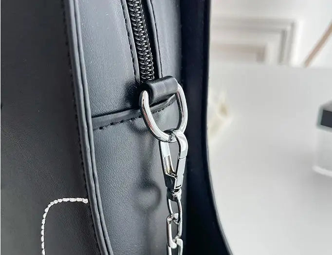 Sac à bandoulière en chaîne drôle et mignon pour filles, sac à bandoulière de style chaussures à talons hauts