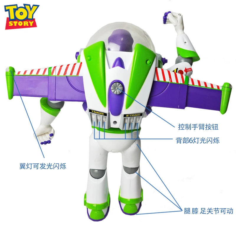 Figuras de acción parlantes de Disney Pixar Toy Story 4 Woody Jessie Buzz Lightyear, modelo de cuerpo de tela, colección limitada, juguetes de regalo