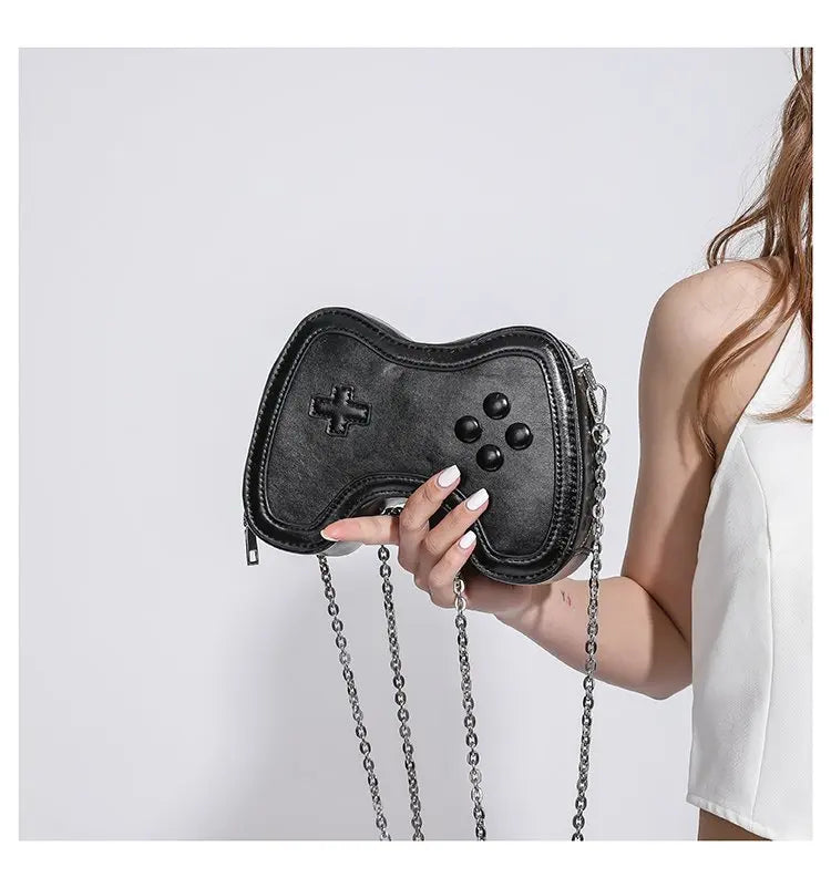 Bolso de cadena pequeño para mujer, bolso de hombro con mini asa, bolso cruzado para mujer con máquina de juegos