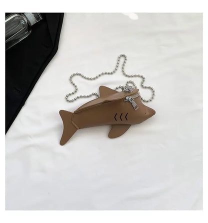 Cute 3D Animal Shark Cross Body Bags Womens Unique Adorable Cute Clutch Purse Bags