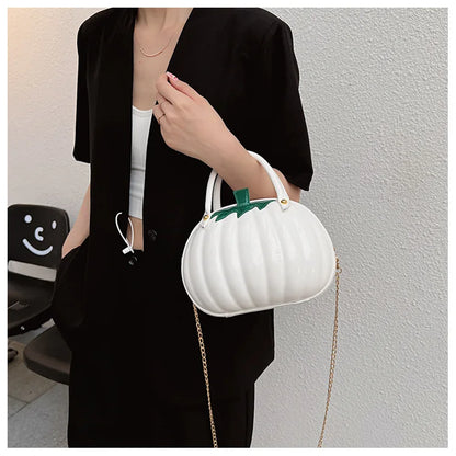 Halloween Gifts Cute Pumpkin Shape Bag 2023 New Fashion Personality Design Foreign Style Portable Shoulder Chain Bag