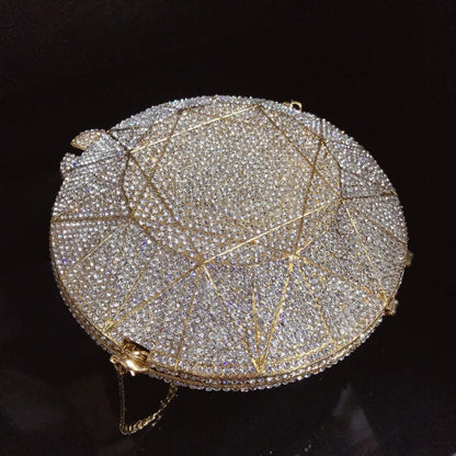 Monedero con cristales brillantes y diamantes de imitación para mujer, bolso de mano brillante, bolso cruzado para boda, fiesta de graduación