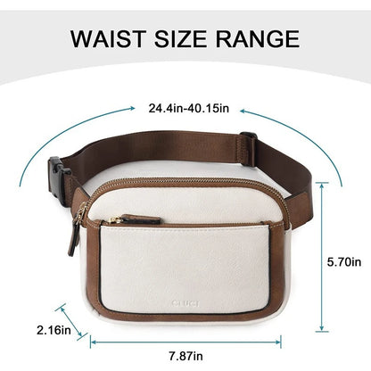 Women Fashion PU Waist Pack Casual Crossbody Chest Bags Unisex Hip Sack Travel WaterProof Belt Bag Sport Purse women hand bags