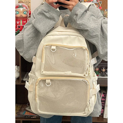 Sac à dos japonais Kawaii Itabag pour femmes, nouveau sac à dos transparent 2024 pour femmes, grande capacité, sacs d'école pour étudiants JK