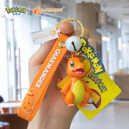 Figurines originales Pokémon Pikachu, porte-clés de dessin animé, pendentif, décorations d'anime Pokémon, modèle de jouets, poupées, cadeau d'anniversaire pour enfant