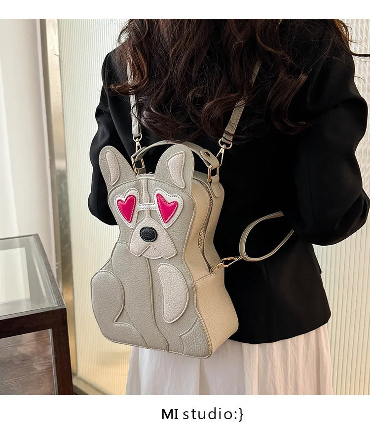 Fashion Shoulder Bag For Women Luxury Designer 3d Dog Shape Handbag Lady Evening Party Purse Crossbody Messenger Bag