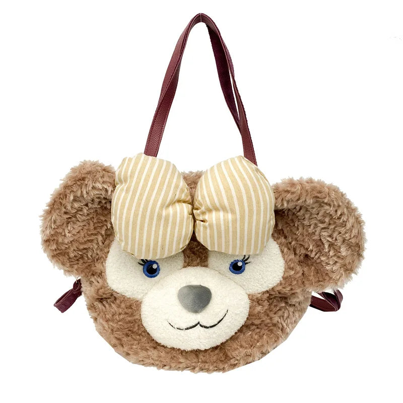 Bolso de hombro tipo bandolera con diseño de oso de peluche y monedero de piel sintética 2024