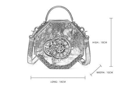 Sac à bandoulière et sacs à main pour femmes Sac à bandoulière en forme d'horloge