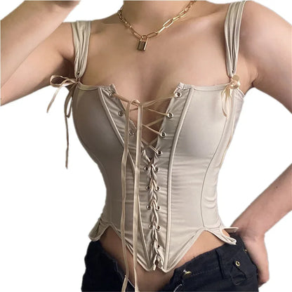 Corset sexy Lolita Shaper pour femmes, bandage amincissant, bustier sous la poitrine, haut, lingerie élégante, vêtements de rue, Blusas