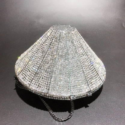 Monedero con cristales brillantes y diamantes de imitación para mujer, bolso de mano brillante, bolso cruzado para boda, fiesta de graduación