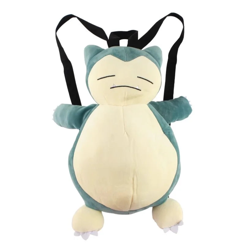 Sac à dos Pokémon en peluche Snorlax Eevee Mimikyu Mewtwo Gengar Kawaii Sac souple Cartable Cadeau fête des enfants