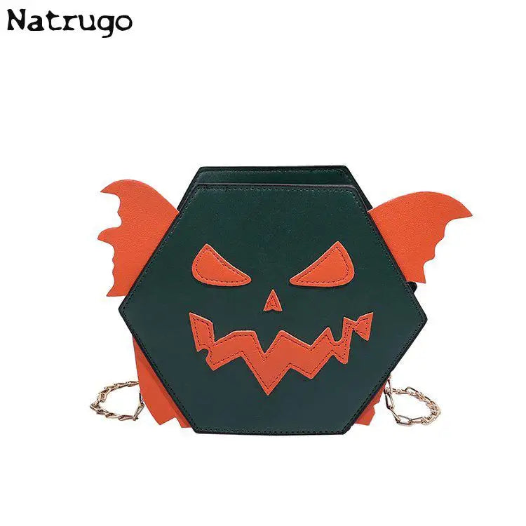 Funny Halloween Pumpkin Women's Bag Fashion Chain Crossbody Bag Women's Handbag