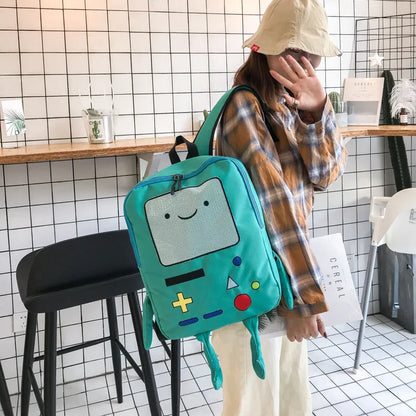 Sacs à dos de dessin animé mignons pour étudiant, sac d'école de robot amusant, sac à dos de conception de console de jeu chic, jolis sacs de voyage de grande capacité