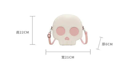 Halloween Gift Bag Women Funny Ghost Shoulder Bag Black White Funny Cute Handbags Chic Ins Crossbody Shopper Bag