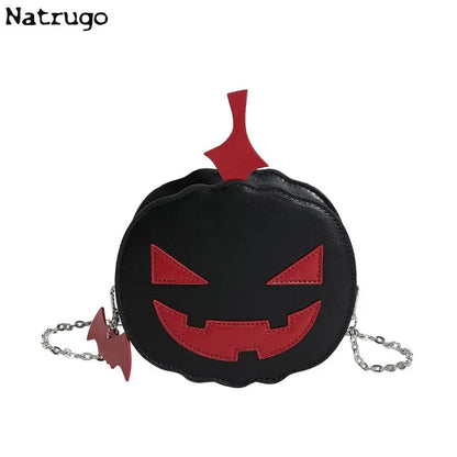 Creative Funny Pumpkin Bag Women's New Shoulder Bag Halloween Cute Crossbody Bag