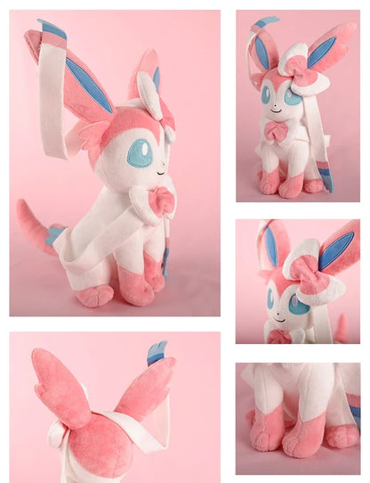 DuoDuoBao Original POKEMON Eevee Sylveon Umbreon Espeon Plush Toy Gengar Pikachu Charizard Plush Doll Soft Kawaii Toys Kids Gift