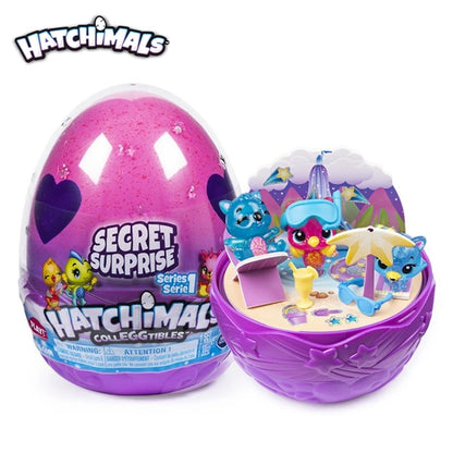 Huevo Hatchimals original S6, serie Royal Family, minihuevos para incubar, colección Magic Genie, juguetes, regalos