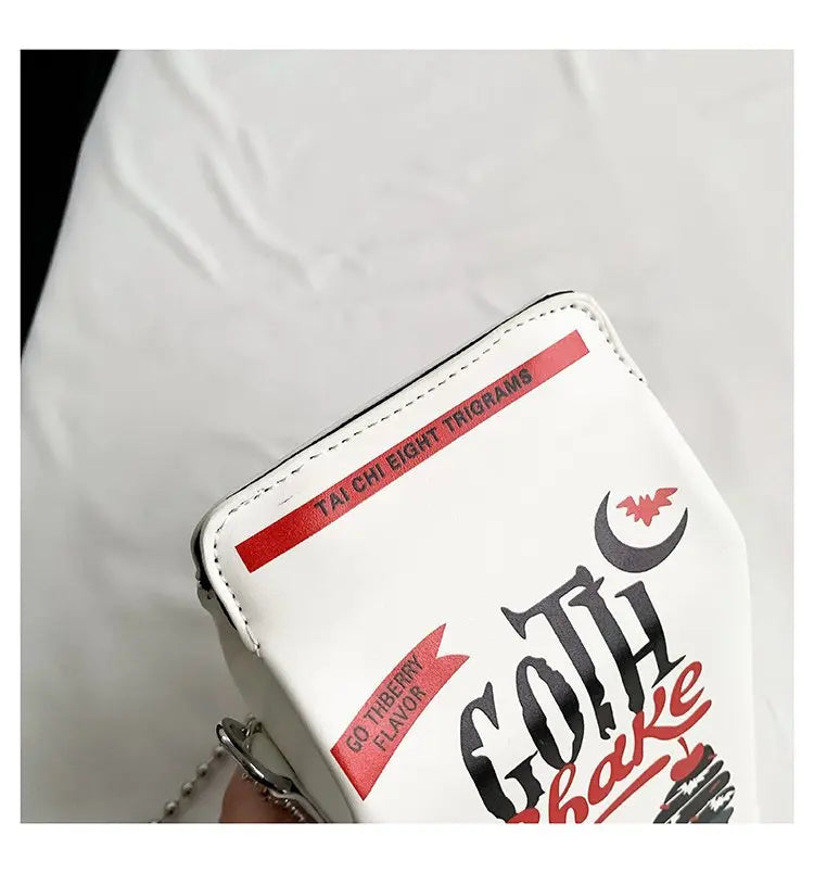 Printed Graffiti Small Square Bag Fashion Cool Crossbody Bag Funny Box Shoulder Bag For Girls