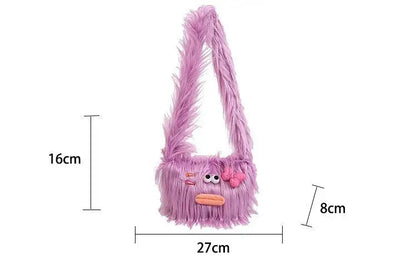 Sac à bandoulière en peluche Kawaii Diy Cartoon pour femmes 2024 Nouveau porte-monnaie Anime mignon Sac à cosmétiques Sac à bandoulière pour fille