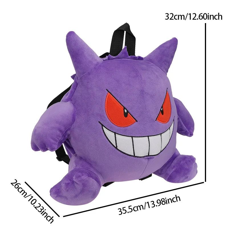 Sac à dos Pokémon en peluche Snorlax Eevee Mimikyu Mewtwo Gengar Kawaii Sac souple Cartable Cadeau fête des enfants