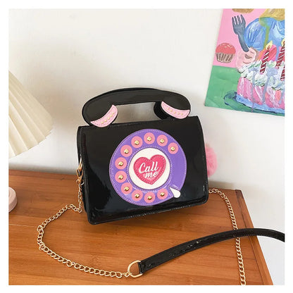 Phone Shape Luxury Shoulder Bag New Creative Women Mini Phone Purses Messenger Pack Candy Colors Bags Laser Holographic