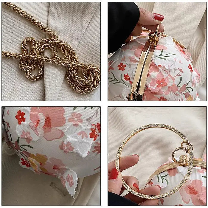 Sacs à main de soirée de style nouveau, pochettes pour femmes, sacs à bandoulière, cercle, mode femme, motif boule, sacs à main de soirée, sac à bandoulière