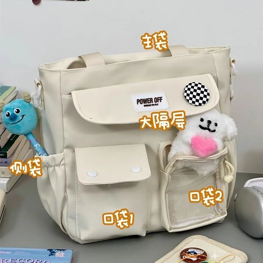 Nouveau 2024 Kawaii Itabag Femmes Style Japonais École Sacs À Main Fourre-Tout Transparent Poche Sac À Bandoulière Pour Femmes Cartables JK Ita Sac