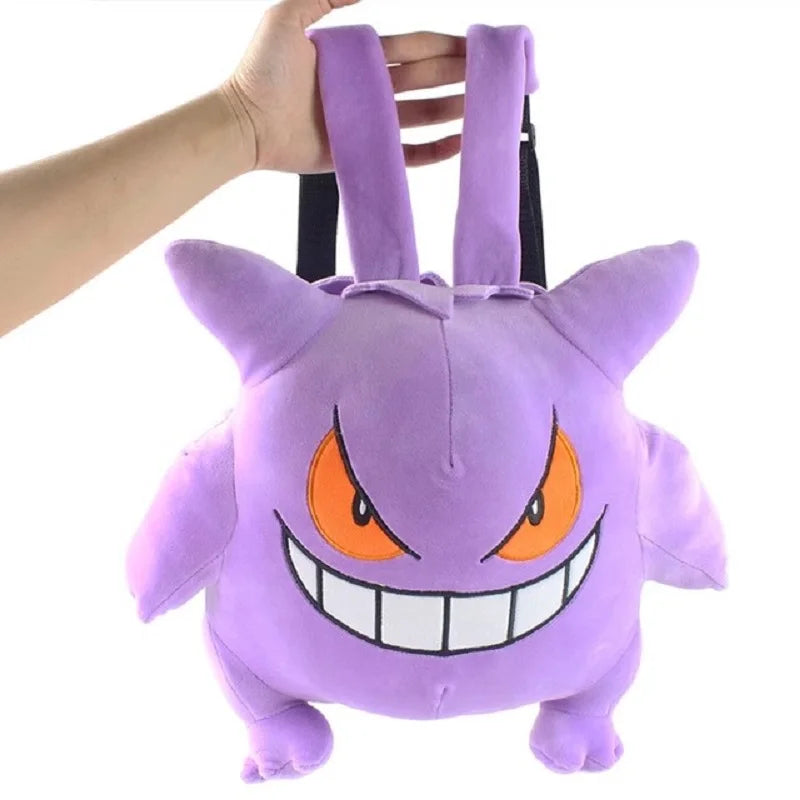 Sac à dos Pokémon en peluche Snorlax Eevee Mimikyu Mewtwo Gengar Kawaii Sac souple Cartable Cadeau fête des enfants