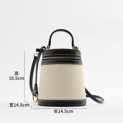 Bolso de lona de moda con diseño de cubos, bolsos de diseñador con paneles para mujer, bolso bandolera de retazos, bolso pequeño informal de verano, mini bolso