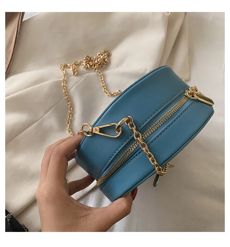 Fashion Starry Sky Round Bags Women Crossbody Bag Luxury Chain Circular Shoulder Bag Lady Small Embroidery Women's Handbag