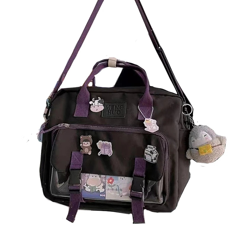 ins japonais itabag femmes nouveau 2024 Jelly Bag étudiant sac à dos sacs d'école fourre-tout sacs à main sac à bandoulière sacs à bandoulière femmes JK sac