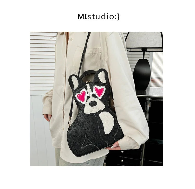 Fashion Shoulder Bag For Women Luxury Designer 3d Dog Shape Handbag Lady Evening Party Purse Crossbody Messenger Bag