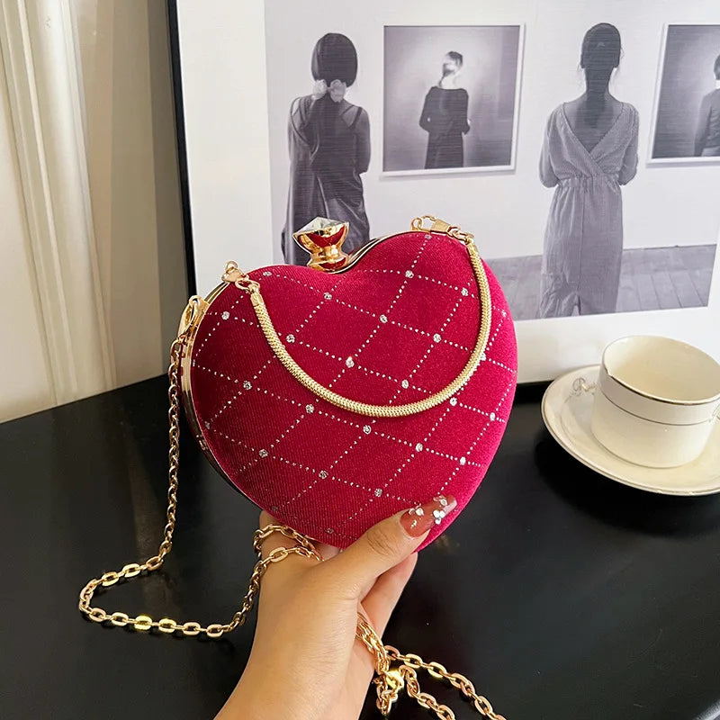 Bolso de mujer estilo marca, bolso de hombro rombal, bolso de mano con forma retro y adorable