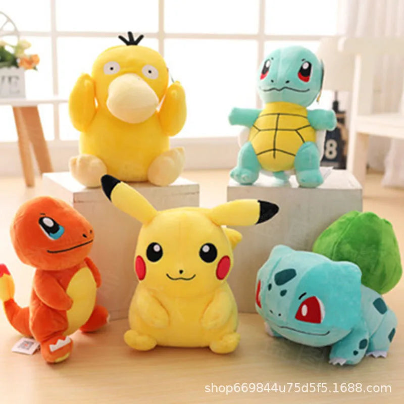 Juguetes de peluche de Pokémon de 20 cm, Kawaii Pikachu, Raichu, Jenny, tortuga, muñeca de anime, regalo de cumpleaños y Navidad para niños